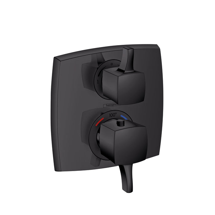 hansgrohe Ecostat Classic Thermostatic Trim with Volume Control and Diverter, Square