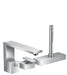 AXOR Edge 3-Hole Roman Tub Set Trim with 1.75 GPM Handshower