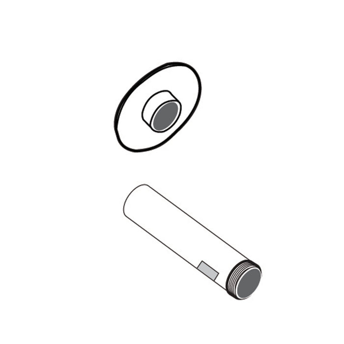 Moen Commercial 104453 Ac Tube And Flange For Flush Valve, chrome