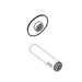 Moen Commercial 104453 Ac Tube And Flange For Flush Valve, chrome