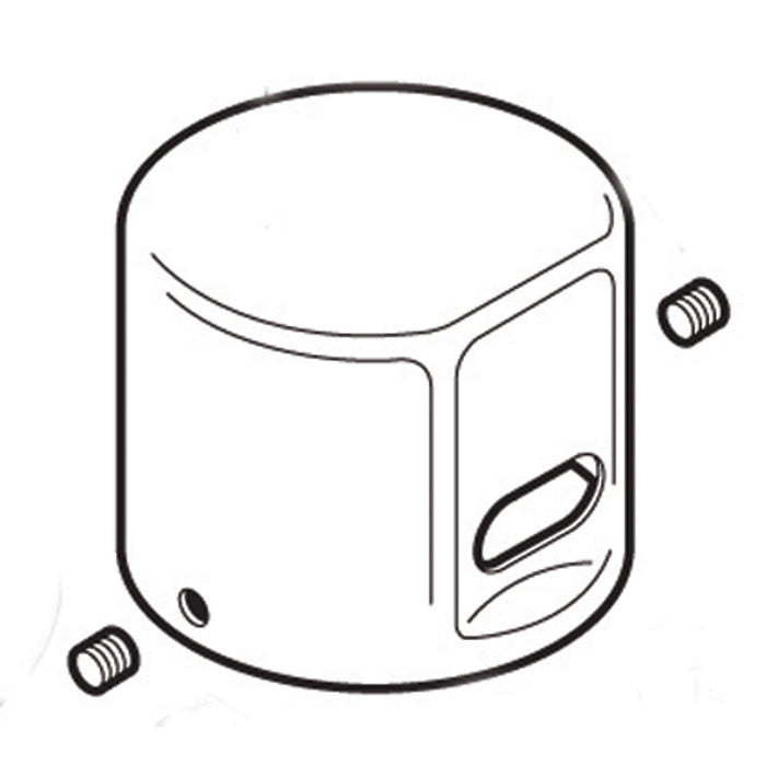 Moen Commercial 104455 Dc Flush Valve Cap, chrome