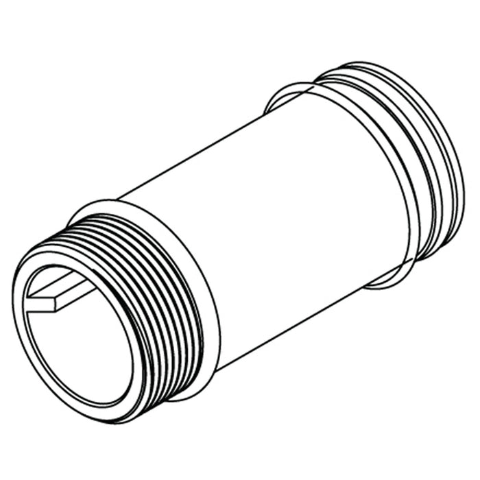 Moen Commercial 104507 2-1/2" Sloan-Moen style supply extension nipple, chrome