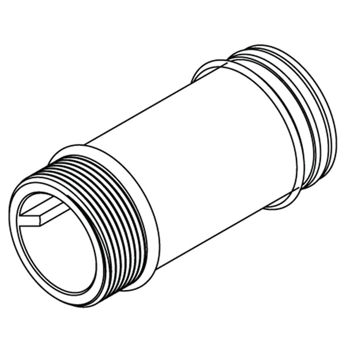 Moen Commercial 104509 3-1/2" Sloan-Moen style supply extension nipple, chrome