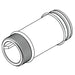 Moen Commercial 104510 4" Sloan-Moen style supply extension nipple, chrome
