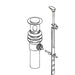 Moen Commercial 104775 Pop-Up Waste Kit, chrome