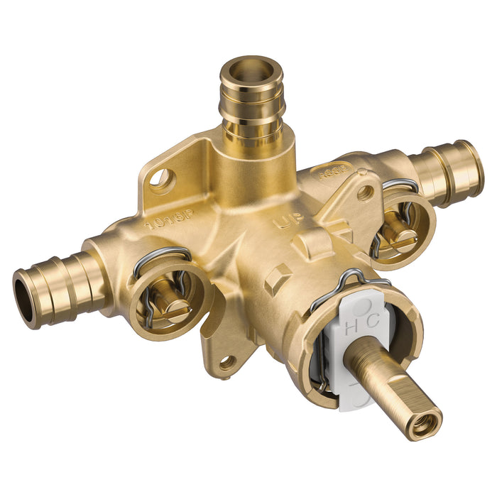 Moen M-Pact 2328 Posi-Temp(R) 1/2" cold expansion PEX connection includes pressure balancing, default