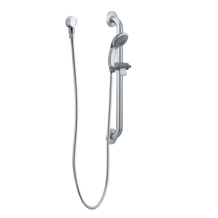 Moen 40124 Capstone 3F Hh Shr W/Grab Bar Chr, chrome