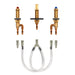Moen M-Pact 4794 Two handle roman tub valve 10" - 24" center 1/2" crimp ring PEX cold expansion PEX connection, default