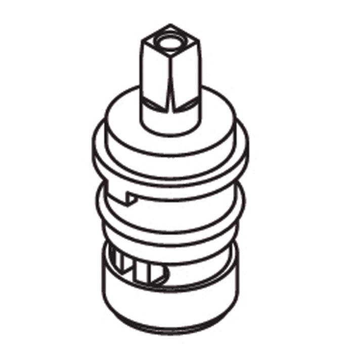 Moen Commercial 52000 2 Handle Brass Shell Ceramic Disc Cartridge - Hot, default