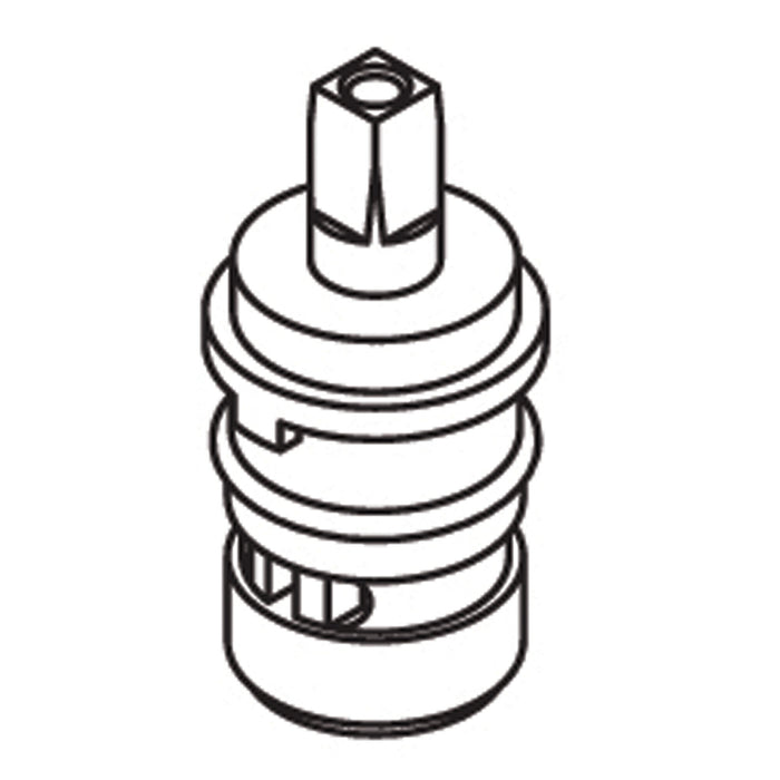 Moen Commercial 52001 2 Handle Brass Shell Ceramic Disc Cartridge - Cold, default
