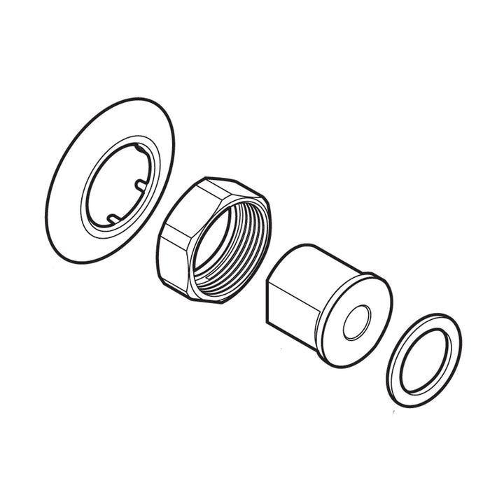 Moen Commercial 52020 Wall escutcheon and gasket, chrome