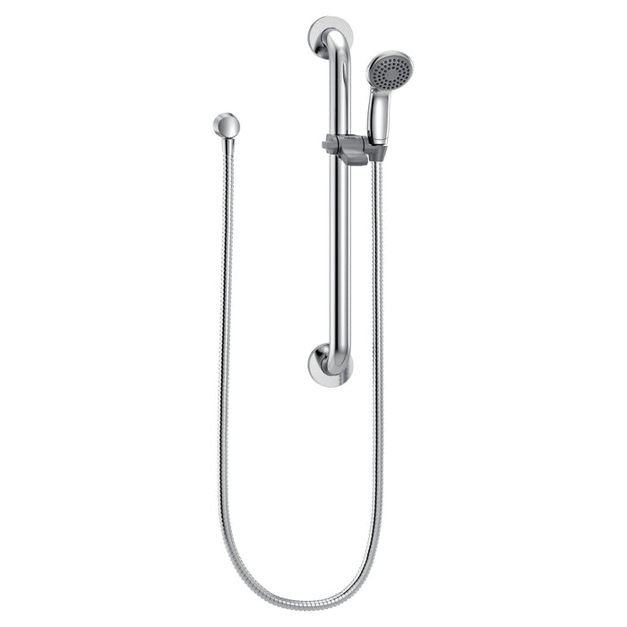 Moen Commercial 52124GBM25 Slide Bar/Grab Bar Shower, chrome stainless