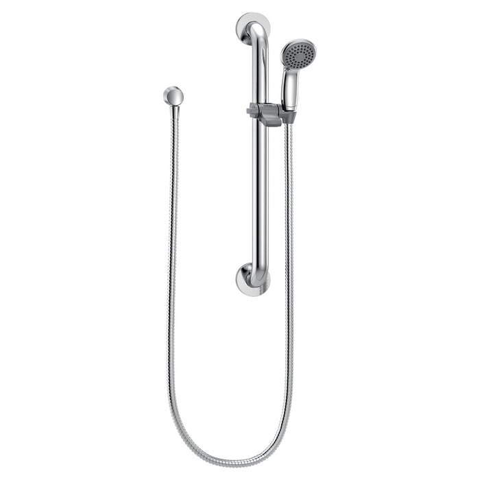 Moen Commercial 52224GBM25 Slide Bar/Grab Bar Shower, chrome stainless