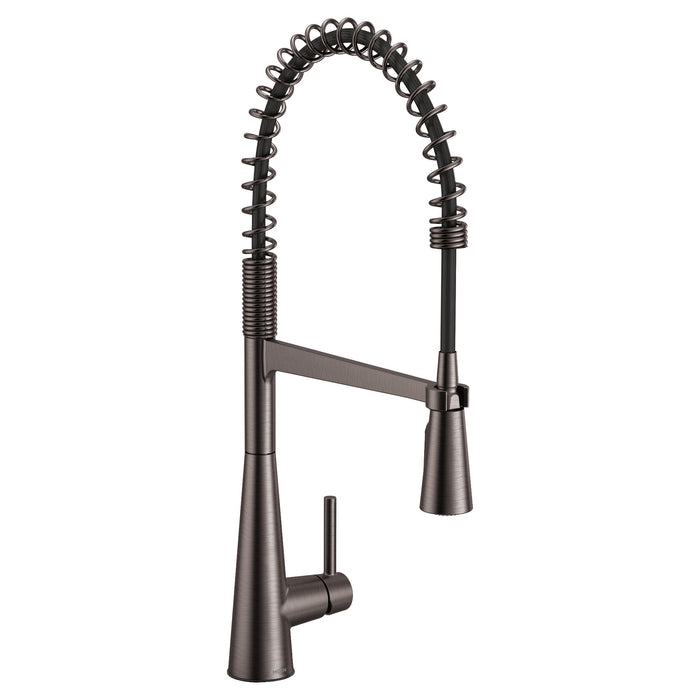 Moen Sleek 5925 One-Handle Pulldown Kitchen Faucet, black stainless steel