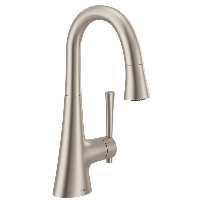Moen Kurv 6126 One-Handle Bar Faucet, spot resist stainless srs