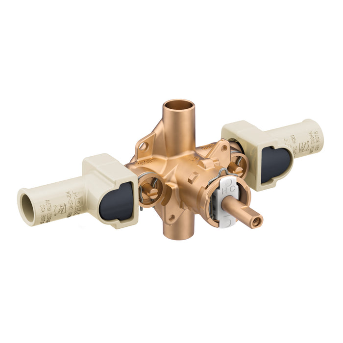 Moen M-Pact 62330 Includes bulk pack Posi-Temp(R) 1/2" CPVC cpvc inlets/cc outlets connection pressure balancing, default