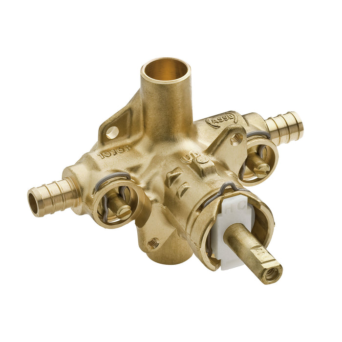 Moen M-Pact 62360 Includes bulk pack Posi-Temp(R) 1/2" crimp ring PEX inlets/cc outlets connection pressure balancing,...