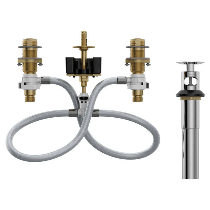 Moen M-Pact 69000 Includes bulk pack widespread valve 8" - 16" center 1/2" IPS connection, default