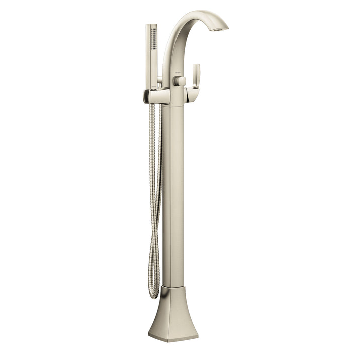 Moen Voss 695 One-Handle Tub Filler Includes Hand Shower, brushed nickel