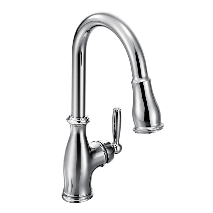 Moen Brantford 7185 One-Handle Pulldown Kitchen Faucet, chrome