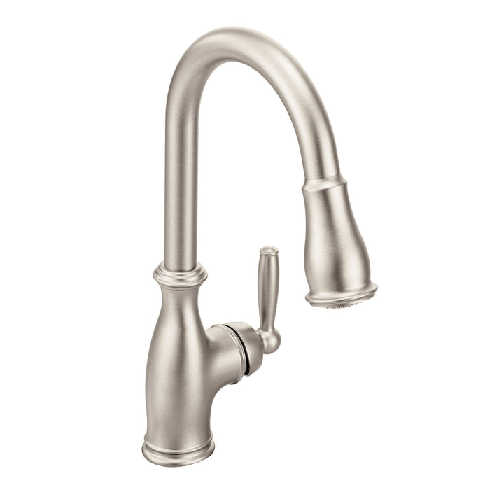 Moen Brantford 7185 One-Handle Pulldown Kitchen Faucet, spot resist stainless