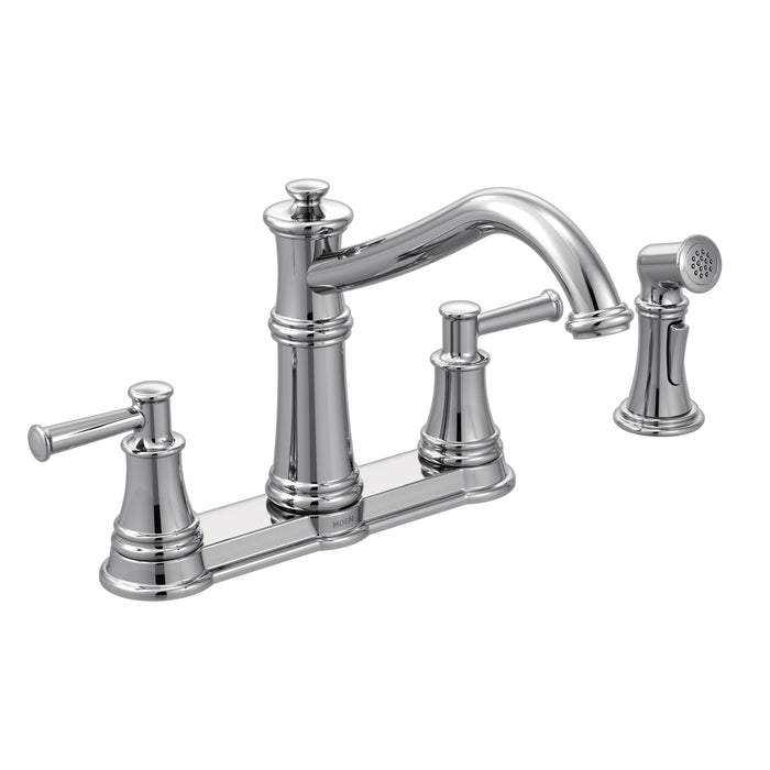 Moen Belfield 7255 Two-Handle Kitchen Faucet, chrome