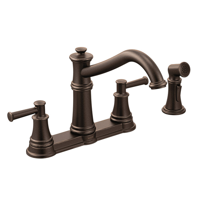 Moen Belfield 7255 Two-Handle Kitchen Faucet, oil rubbed bronze