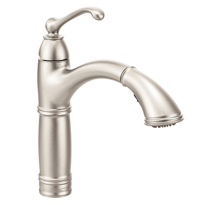 Moen Brantford 7295 One-Handle Pullout Kitchen Faucet, spot resist stainless