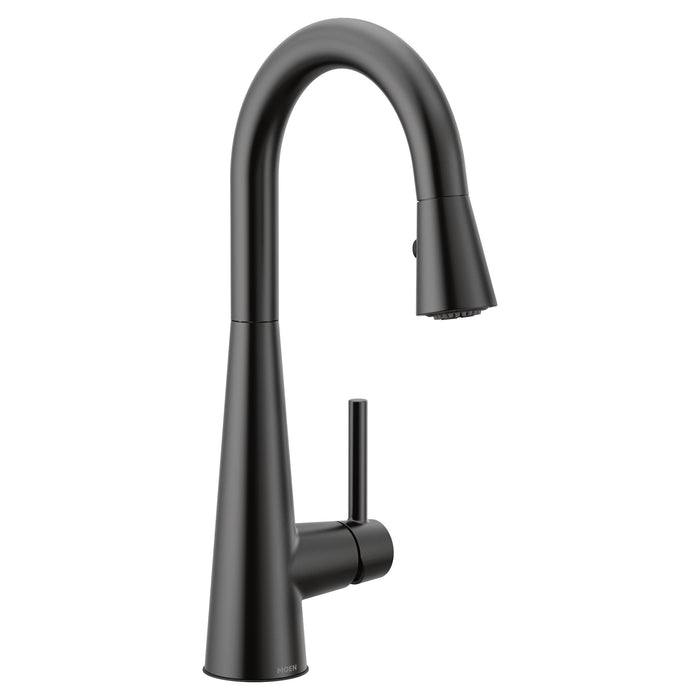Moen Sleek 7664 One-Handle Pulldown Bar Faucet, matte black