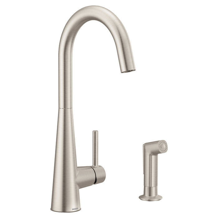 Moen 7870 Spot Resist Stainless One-Handle Kitchen Faucet, spot resist stainless srs