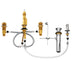 Moen M-Pact 9265 Bidet valve 8" - 16" center 1/2" IPS connection, default