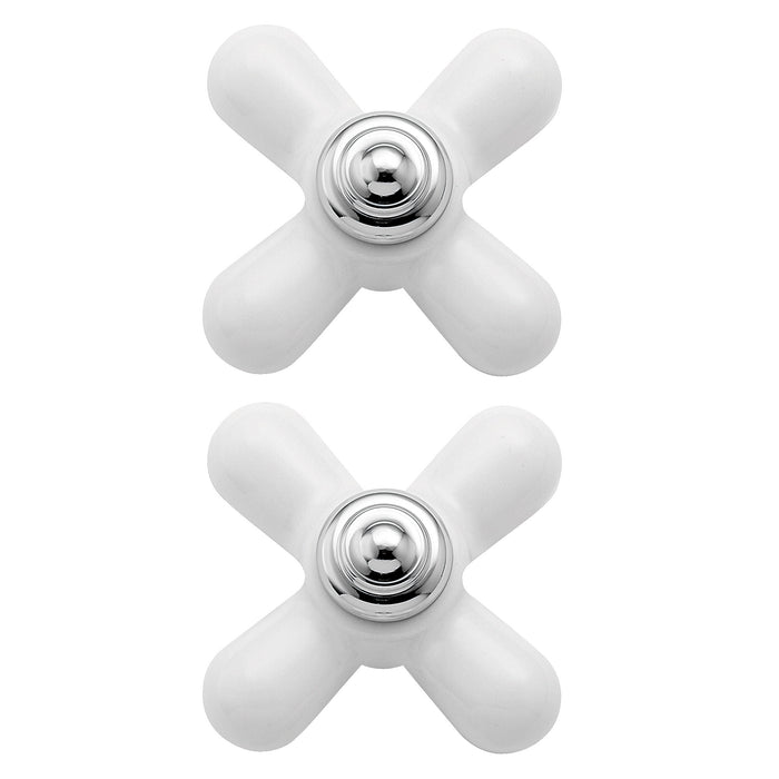 Moen Monticello 97434 Replacement Handle Knob Insert, porcelain chrome