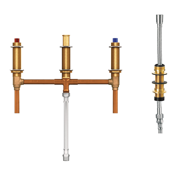 Moen 9796 Roman tub with diverter 10" center 1/2" CC connection, default