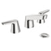 Moen 9922 M-Bition Widespread Bathroom Faucet with Metal Pop-Up Drain Assembly, chrome