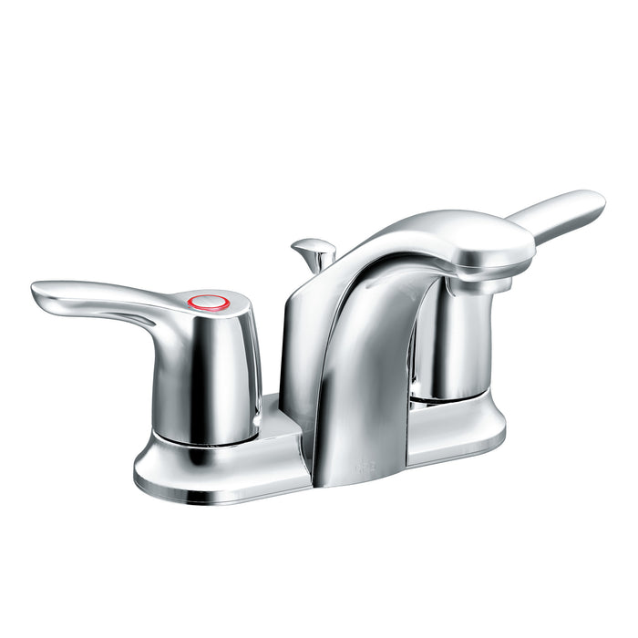 Moen CA42211 Baystone 2H Lav Lvr 50/50Wa 1/2 Chr