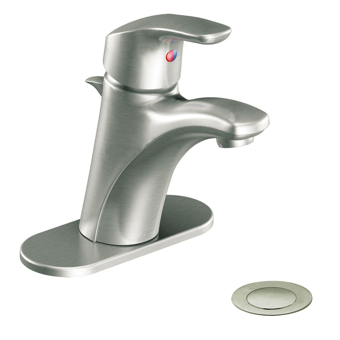Moen CA42711 Baystone 1H Lav Lvr 50/50Wa 1/2 Chr