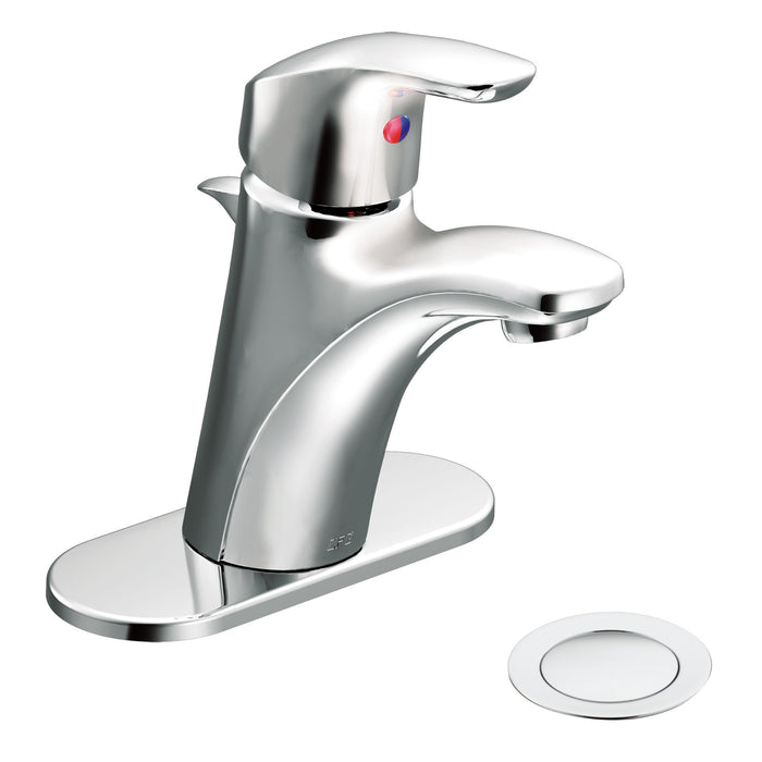 Moen CA42711 Baystone 1H Lav Lvr 50/50Wa 1/2 Chr