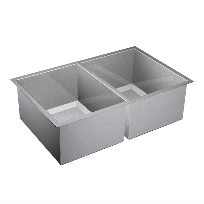 Moen Prep G16200 31"X20" Stainless Steel 16 Gauge Double Bowl Sink, satin stainless