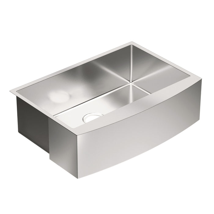 Moen Prep G18121 30" X 21" Stainless Steel 18 Gauge Single Bowl Sink, satin stainless