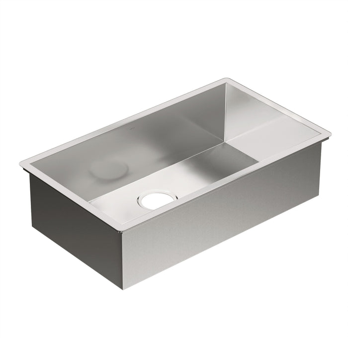 Moen Prep G18180 31X18 Stainless Steel 18 Gauge Single Bowl Sink, satin stainless