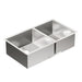 Moen Prep G18287 31-1/2X18 Stainless Steel 18 Gauge Double Bowl Sink, satin stainless