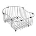 Moen GA841 Stainless Steel D Shape Rinse Basket Accessory 13" x 16.5", satin stainless