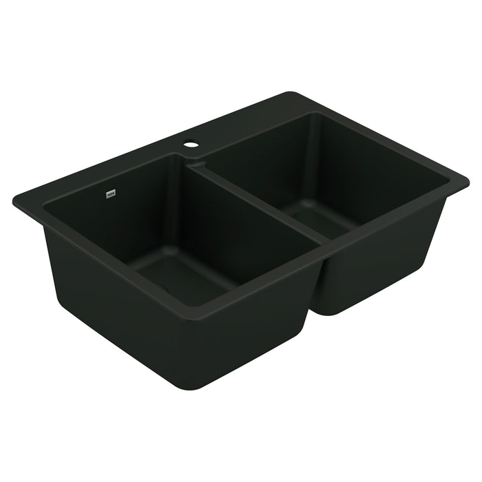 Moen Host GGB3024 Granite granite double bowl dual mount sink