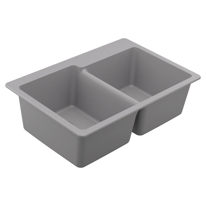 Moen GGR3024 Granite Granite Double Bowl Dual Mount Sink