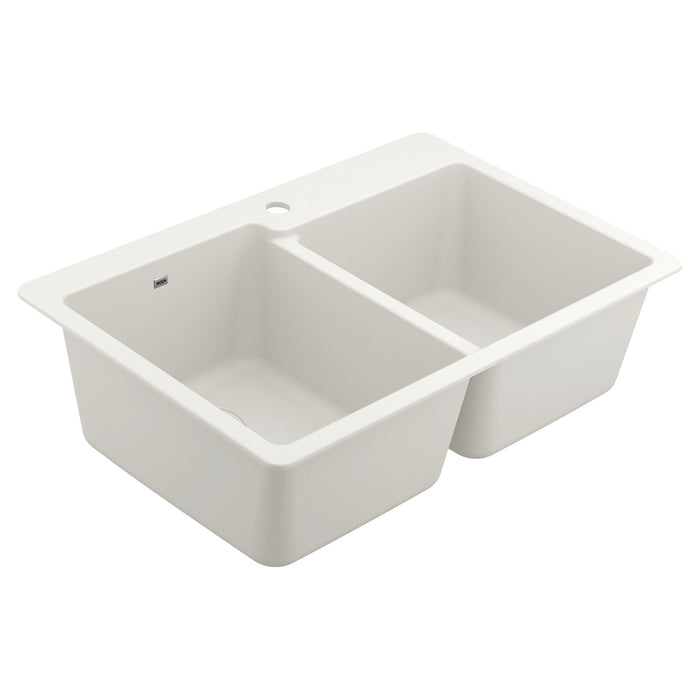 Moen Host GGW3024 Granite granite double bowl dual mount sink