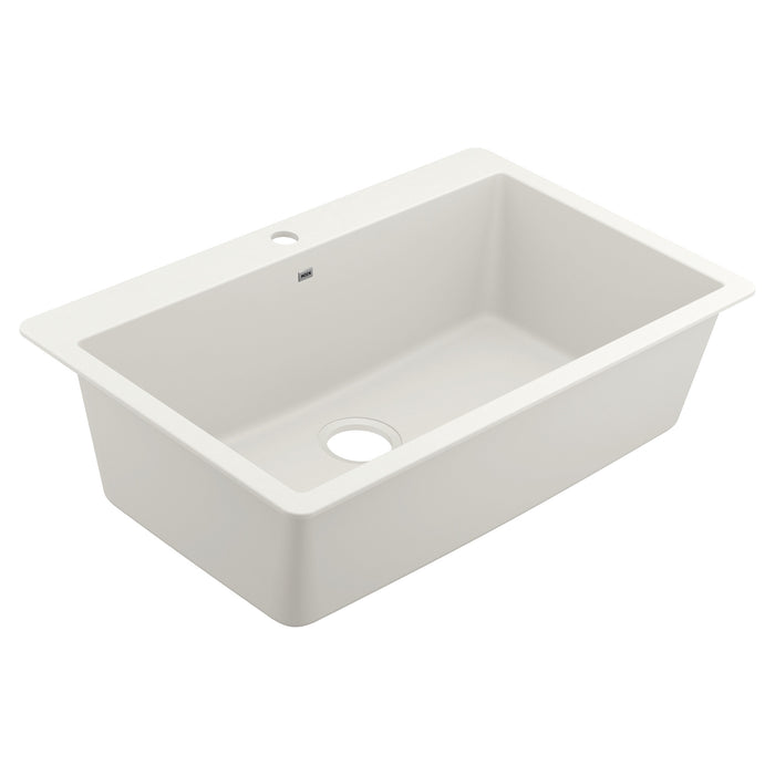 Moen Host GGW3026 Granite granite single bowl dual mount sink