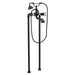 Moen Weymouth S22105 Two-Handle Tub Filler Includes Hand Shower, matte black