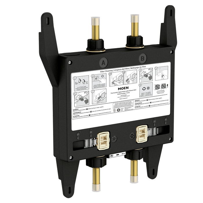 Moen S3102 2-Outlet Thermostatic Digital Shower Valve, default