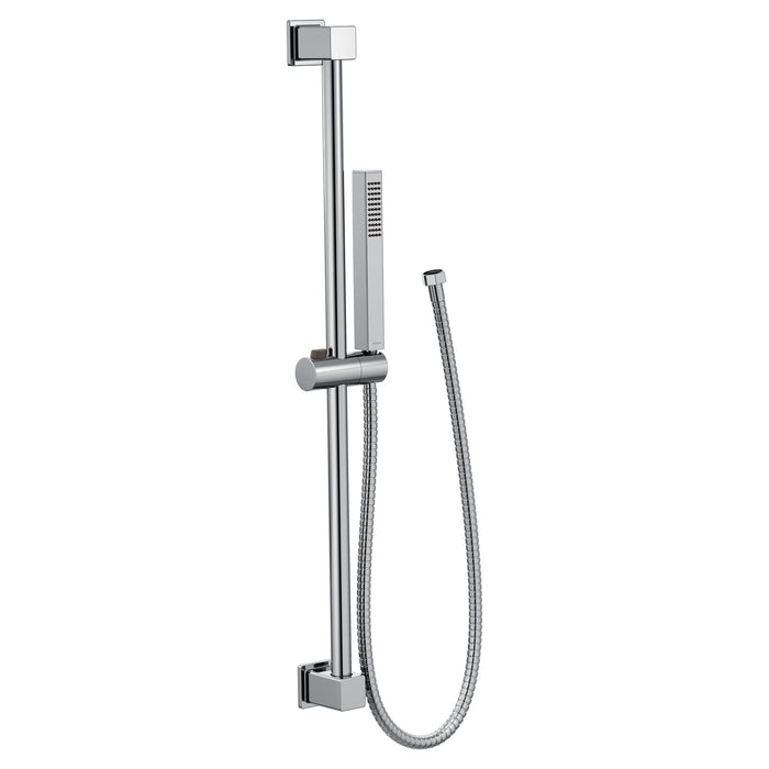 Moen S3880EP Square Hh W/Slide Bar Chr, chrome