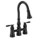 Moen Weymouth S73204 Two-Handle Pulldown Kitchen Faucet, matte black